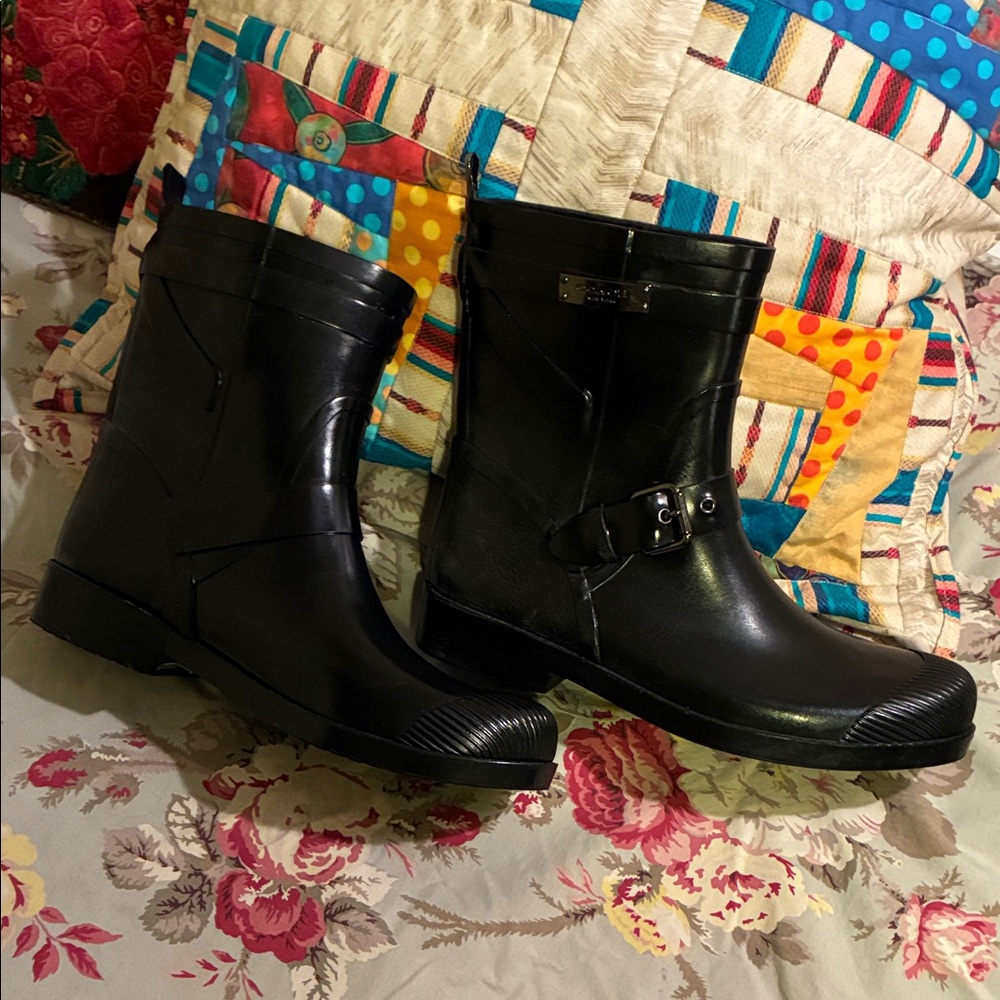 Coach Moto Rain Boots
